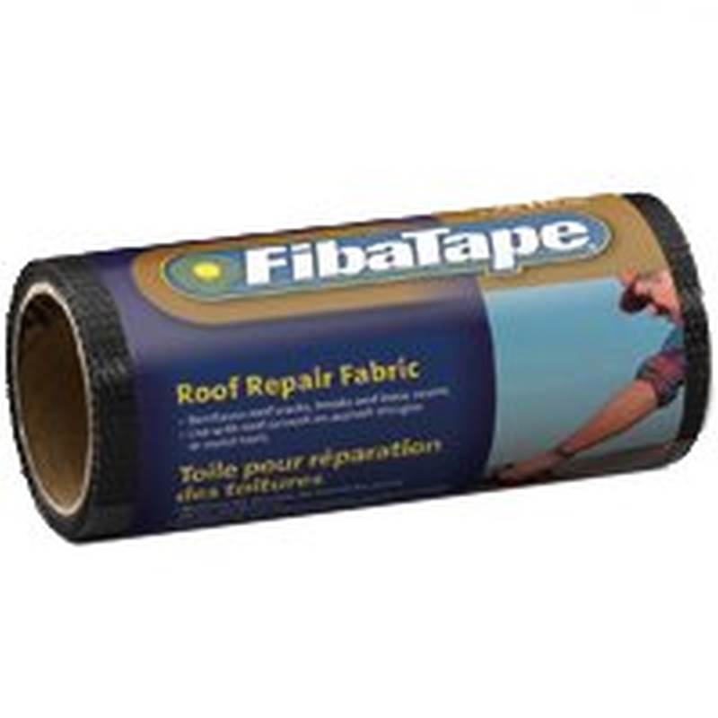 6-Inch X 150-Foot Black Fabric Roof Repair