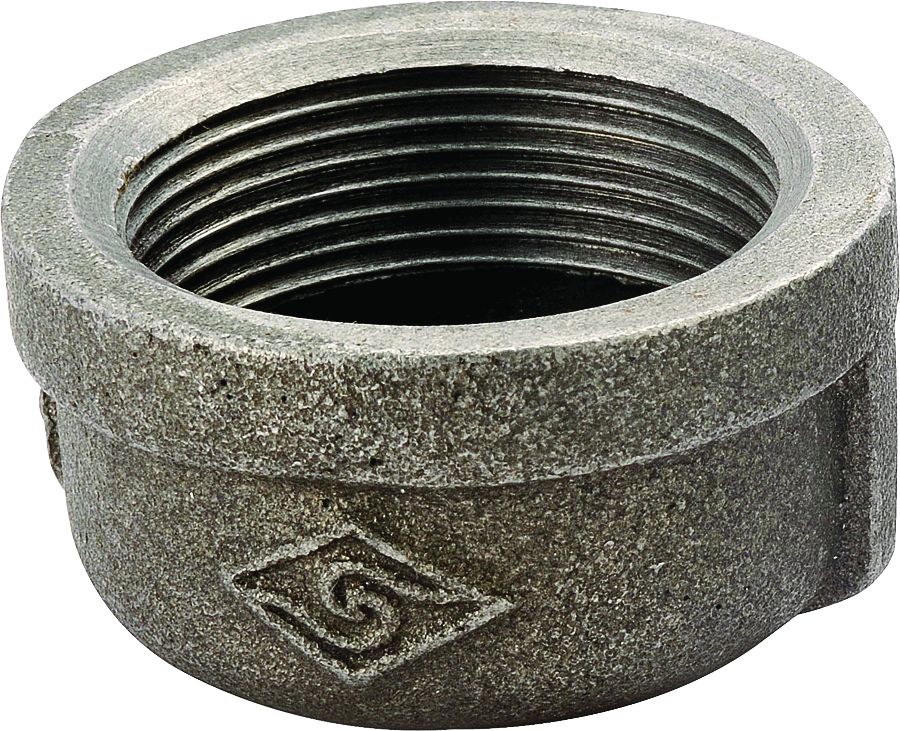 Malleable Iron FIP Black Pipe Cap, 3/4\