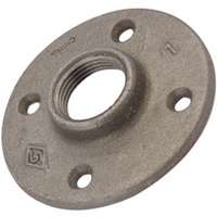 Malleable Iron FIP Black Pipe Floor Flange, 3/4 1 Malleable Iron FIP Black Pipe Floor Flange, 3/4\