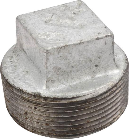 Galvanized Pipe Plug, 1/2 1 Galvanized Pipe Plug, 1/2\