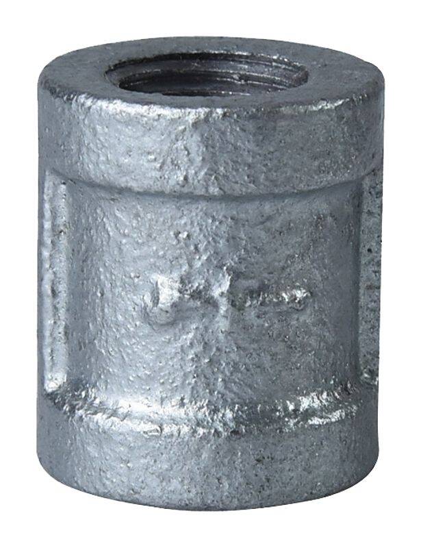 Malleable Steel FIP x FIP Galvanized Coupling, 1 1 Malleable Steel FIP x FIP Galvanized Coupling, 1\