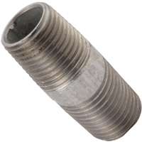 Steel Galvanized Closed Pipe Nipple, 3/8 1 Steel Galvanized Closed Pipe Nipple, 3/8\