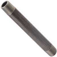 Steel Black Pipe Nipple, 1\