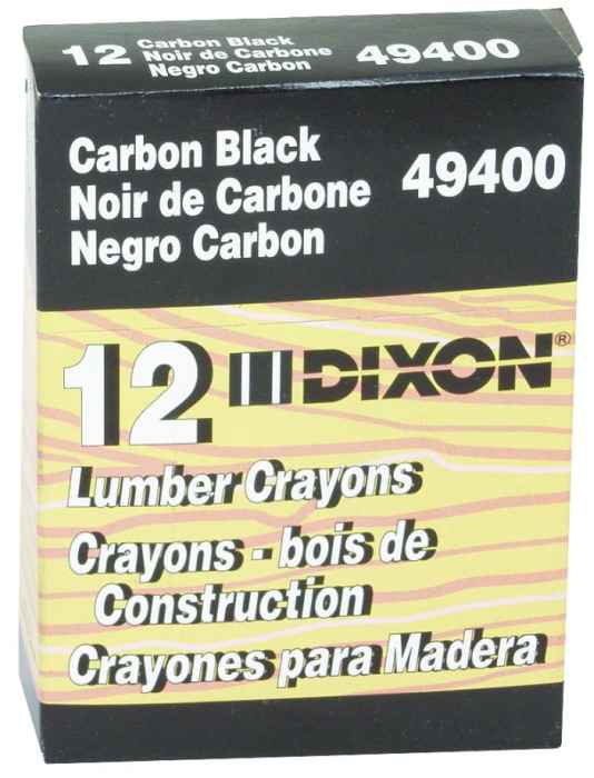 4-1/2-Inch Black Lumber Crayon