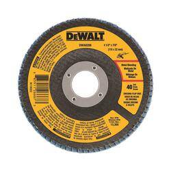 DeWALT Dwa8206 Type 29 Flap Disc, 40-Grit, Coarse Grade, Zirconium Oxide, 7/8 In Arbor, 4-1/2 In Dia 1 DeWALT Dwa8206 Type 29 Flap Disc, 40-Grit, Coarse Grade, Zirconium Oxide, 7/8 In Arbor, 4-1/2 In Dia