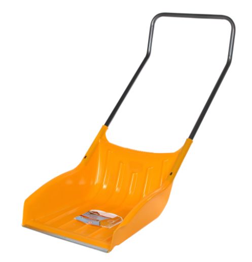 22-Inch Yellow Poly Sleigh Shovel 1 22-Inch Yellow Poly Sleigh Shovel