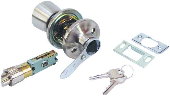 Satin Chrome Entrance Lever Lockset 2 Satin Chrome Entrance Lever Lockset