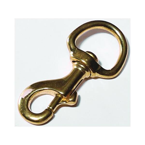 Polished Bronze Bolt Snap, 120-Pound Working Load