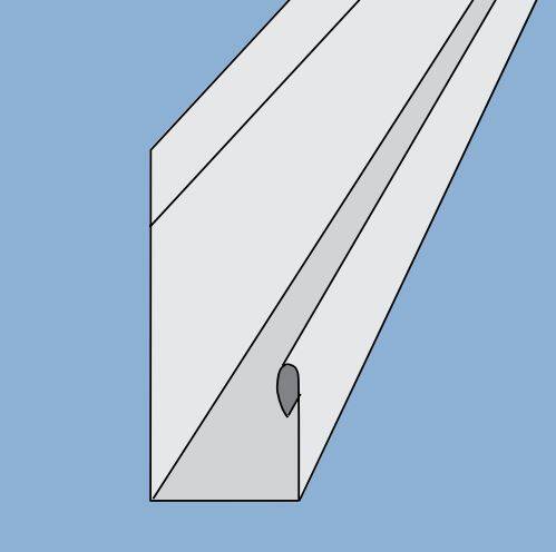 1/2-Inch X 12-1/2-Foot Glacier White Aluminum J-Channel