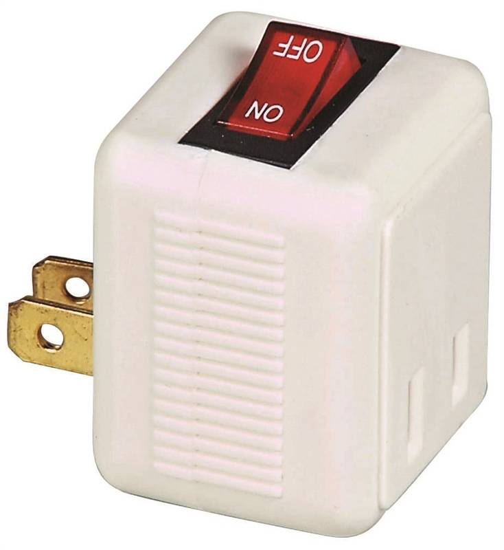 White Polarized Plug-In Switch