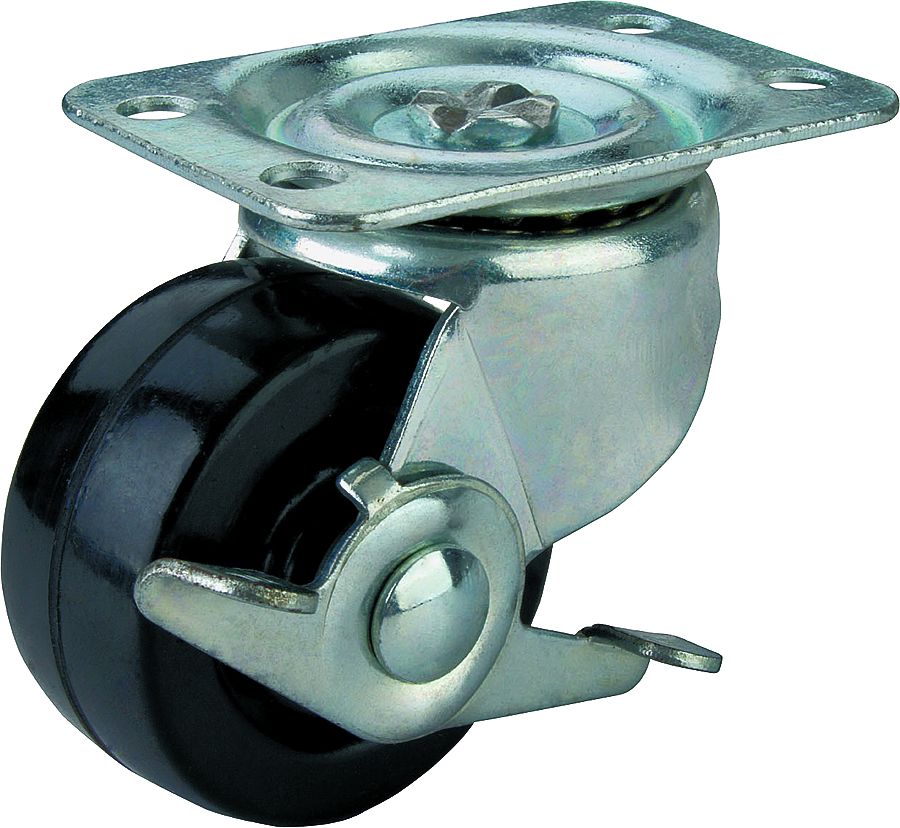 4-Inch Heavy Duty Swivel/Brake Caster 1 4-Inch Heavy Duty Swivel/Brake Caster