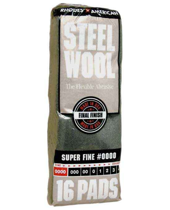 Super Fine #0000 Steel Wool Pad, 16-Pack 1 Super Fine #0000 Steel Wool Pad, 16-Pack