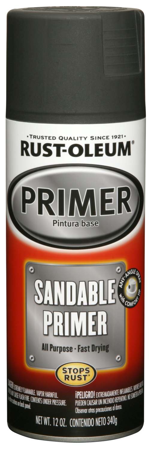 12-Ounce Black Sandable Primer Spray Paint 1 12-Ounce Black Sandable Primer Spray Paint