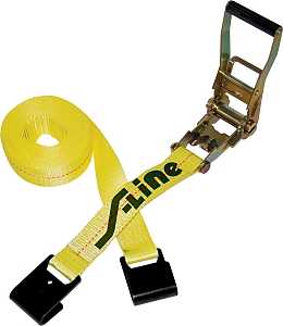 2-Inch X 27-Foot, Ratchet Tie Down Strap With Flat Ends 1 2-Inch X 27-Foot, Ratchet Tie Down Strap With Flat Ends