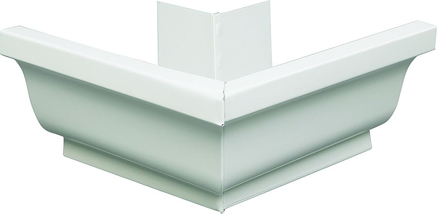 White Aluminum Outside Gutter Mitre 5 In 1 White Aluminum Outside Gutter Mitre 5 In