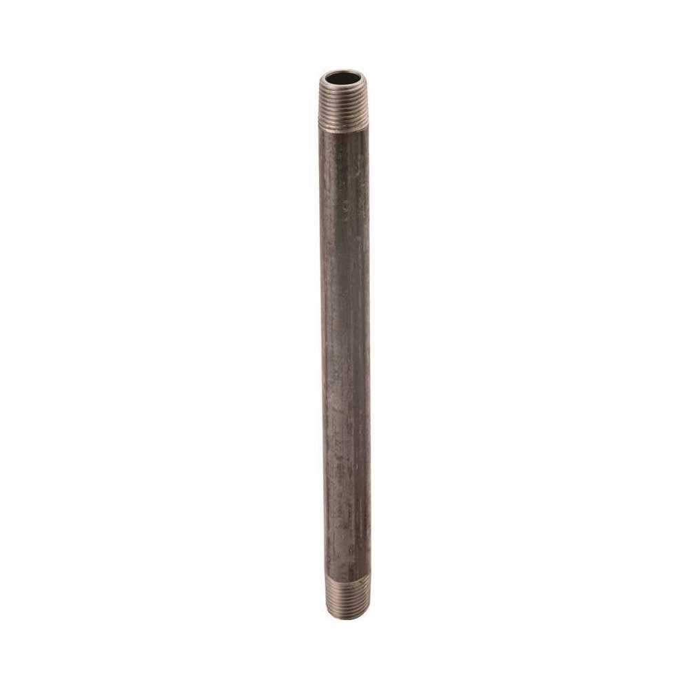 Steel Black Pipe Nipple, 1/2\