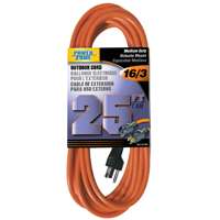 25-Foot 16/3 SJTW Medium Duty Outdoor Extension Cord