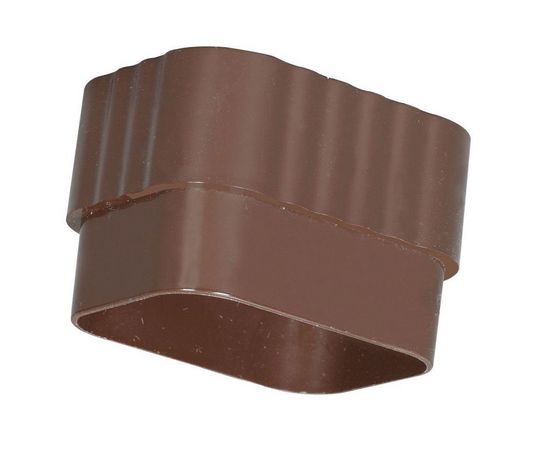 2-Inch X 3-Inch Brown Vinyl Downspout Connector 1 2-Inch X 3-Inch Brown Vinyl Downspout Connector