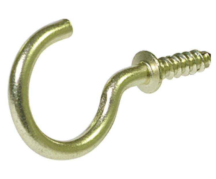 1-1/4-Inch Solid Brass Cup Hook 1 1-1/4-Inch Solid Brass Cup Hook