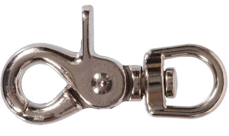 Hardware Essentials™ 3/4 x 3-7/8 in Nickel Plated Trigger Snap - Round Swivel Eye
