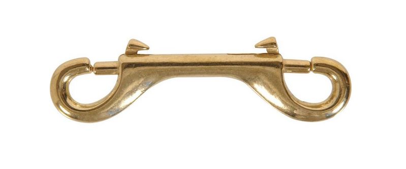 Hardware Essentials™ 3-3/8-Inch Solid Brass Double Ended Bolt Snap
