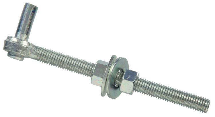 1/2 x 6 in Zinc Plated Gate Bolt Hook