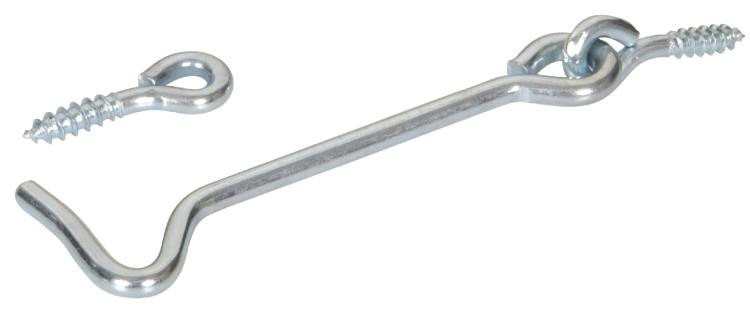 Hardware Essentials™ 2-Inch Zinc Gate Hook And Eye 1 Hardware Essentials™ 2-Inch Zinc Gate Hook And Eye