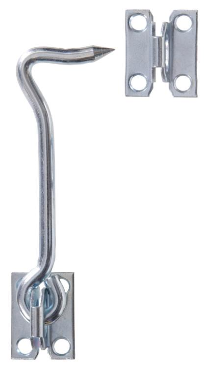 Hardware Essentials™ 5 in - Heavy Gate Hook W/Plate Staple 1 Hardware Essentials™ 5 in - Heavy Gate Hook W/Plate Staple
