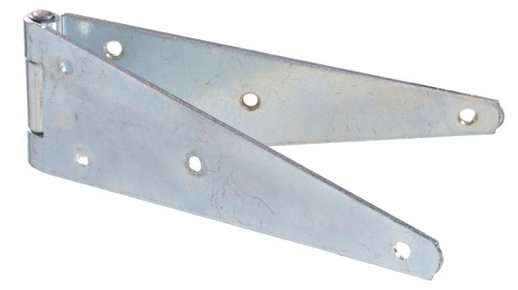 Hardware Essentials™ 8-Inch Zinc Plated Flagged Heavy Strap Hinge 1 Hardware Essentials™ 8-Inch Zinc Plated Flagged Heavy Strap Hinge