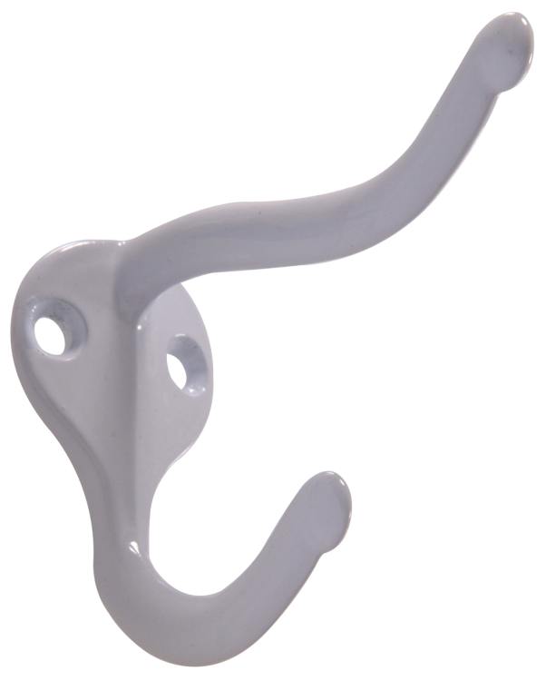 Hardware Essentials™ White Coat/Hat Hook 1 Hardware Essentials™ White Coat/Hat Hook