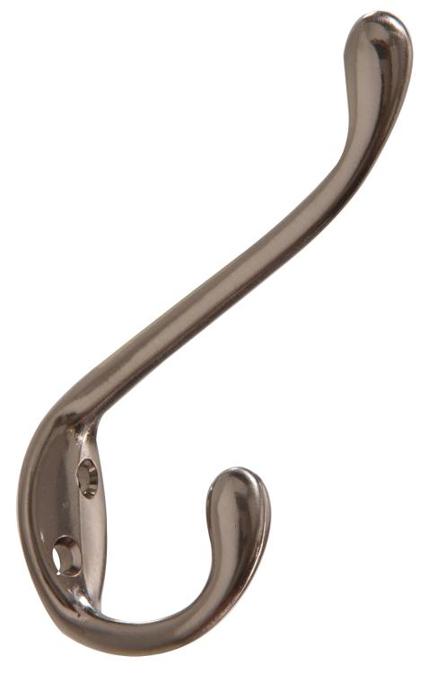Hardware Essentials™ Heavy Duty Satin Nickel Garment Hook 1 Hardware Essentials™ Heavy Duty Satin Nickel Garment Hook