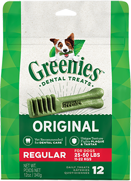 12-Ounce Greenies Original Regular Size Dog Dental Treats