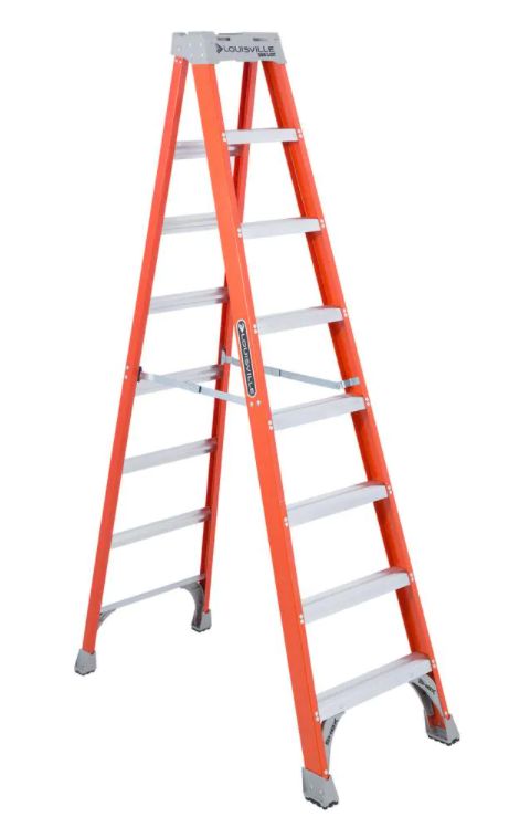 8-Foot Type Ia Fiberglass Step Ladder 4 8-Foot Type Ia Fiberglass Step Ladder