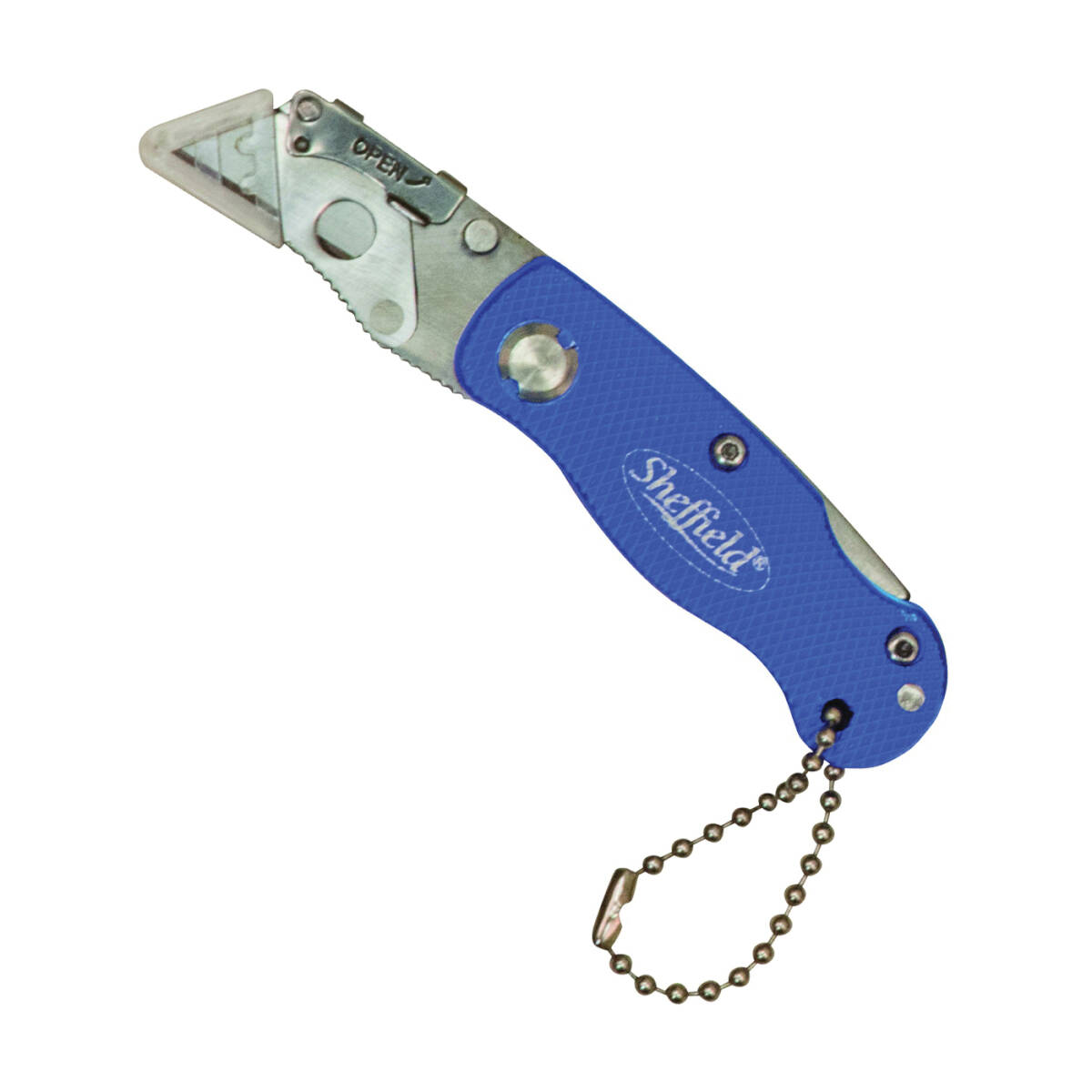 1-1/2-Inch 1-Blade Curved Blue Handle Utility Knife