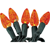 60 Count String to String Red LED C6 Light Set