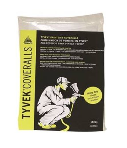 White Heavy Duty Professional Painter's Coverall, L