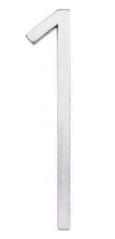 #1 5-Inch Brushed Nickel Floating Mount House Number 2 #1 5-Inch Brushed Nickel Floating Mount House Number
