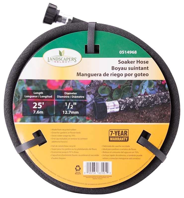 1/2-INch 25-Foot Rubber Soaker Hose
