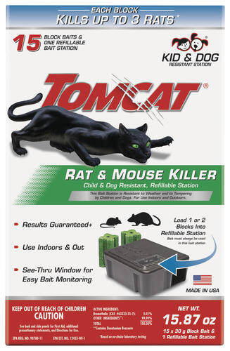 15.87-Ounce Refillable Rat And Mouse Killer Bait Station