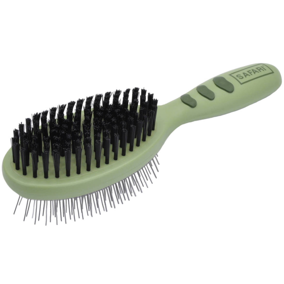 Safari Medium Plastic Pin And Bristle Combo Brush