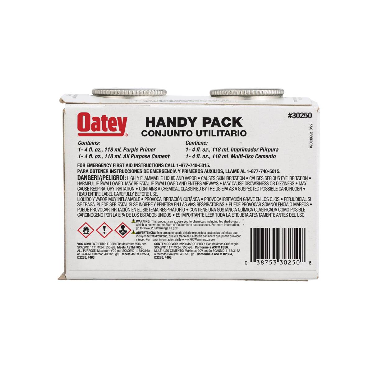 4-Fl. Oz. Handy Pack Purple Primer and All-Purpose Solvent Cement 2 4-Fl. Oz. Handy Pack Purple Primer and All-Purpose Solvent Cement