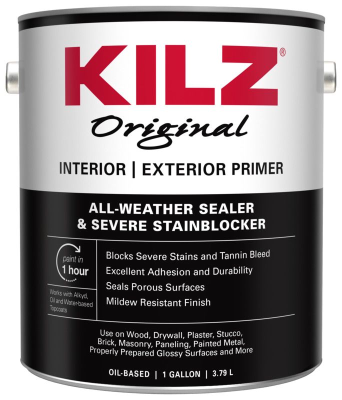 1 Gallon White Original Interior/Exterior Primer, Sealer, And Stain Blocker