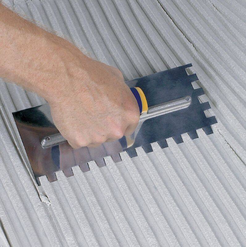 1/2 x 1/2 x 1/2-Inch Square Notch Comfort Grip Trowel