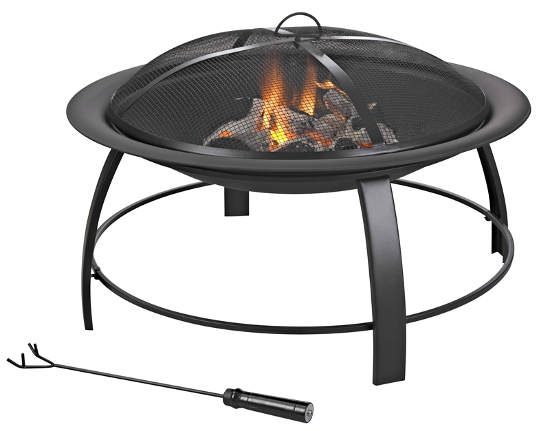 30-Inch Round Steel Fire Pit