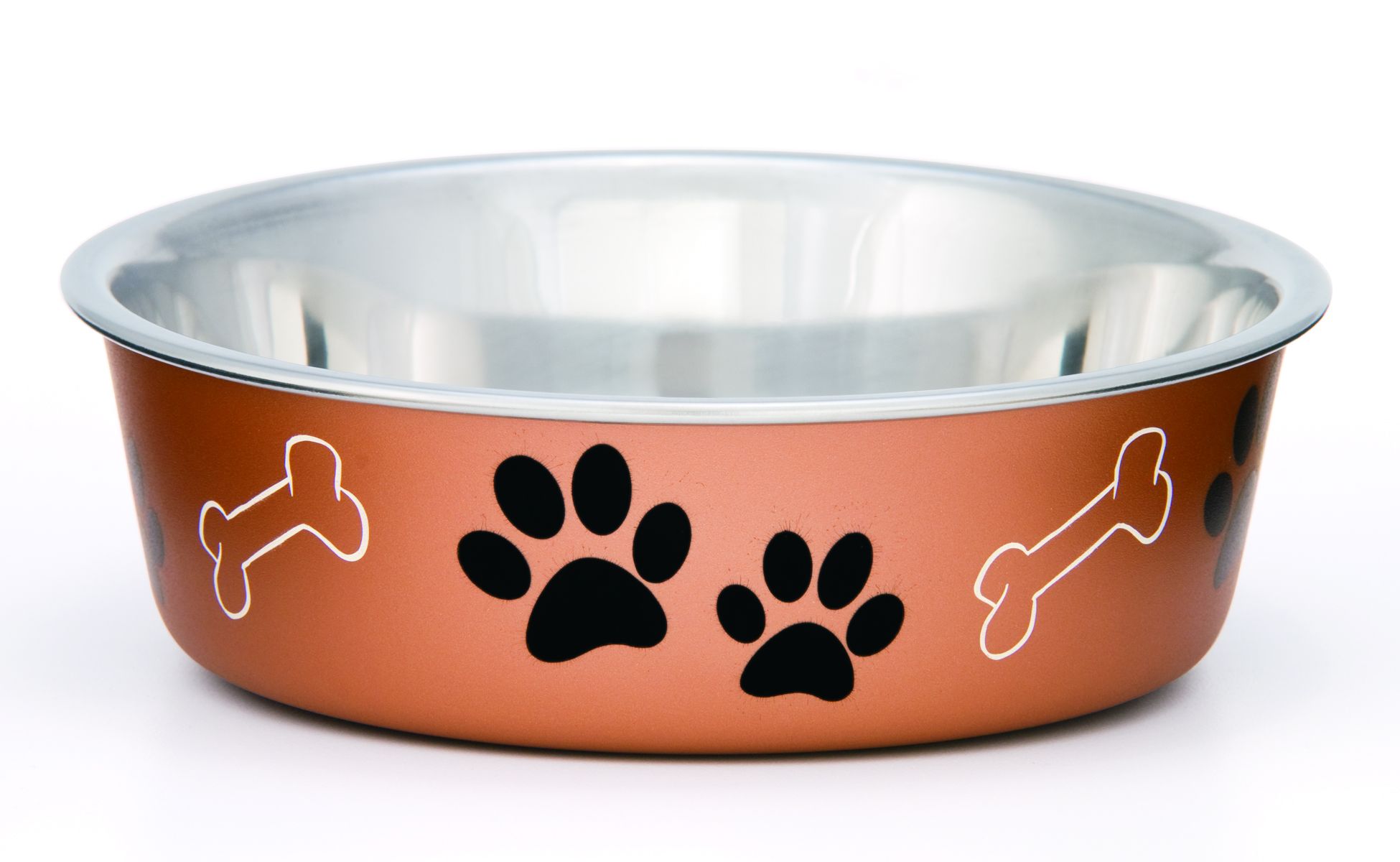 Extra-Large Metallic Copper Bella Pet Bowl