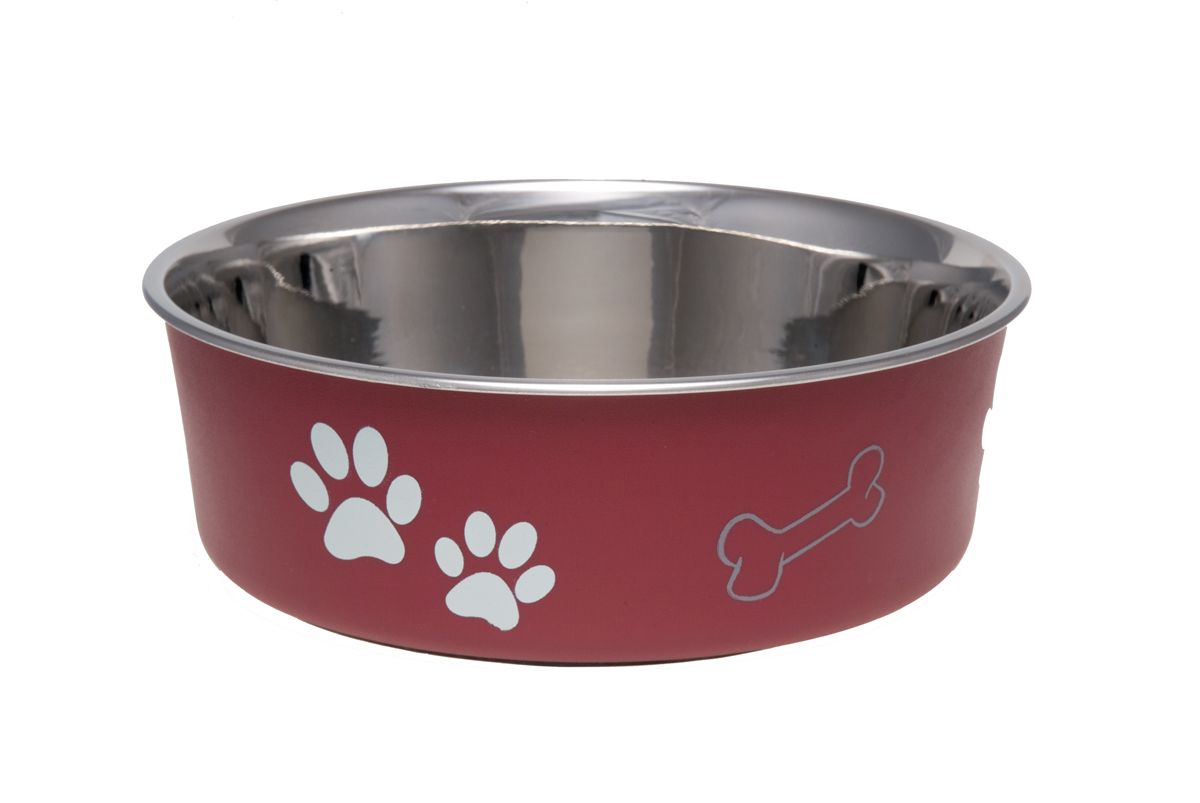 Large Merlot Bella Classic Pet Bowl 1 Large Merlot Bella Classic Pet Bowl