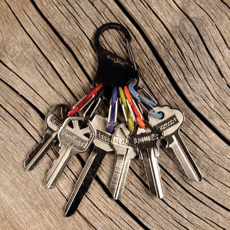 Black Stainless Steel S-Biner KeyRack 1 Black Stainless Steel S-Biner KeyRack