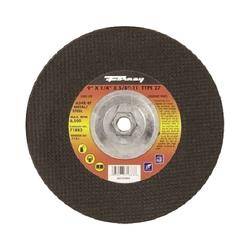 Forney 71883 Depressed Center, Type 27 Grinding Wheel, 5/8-11 In Arbor, 24-Grit, Aluminum Oxide, 9 In Dia 1 Forney 71883 Depressed Center, Type 27 Grinding Wheel, 5/8-11 In Arbor, 24-Grit, Aluminum Oxide, 9 In Dia