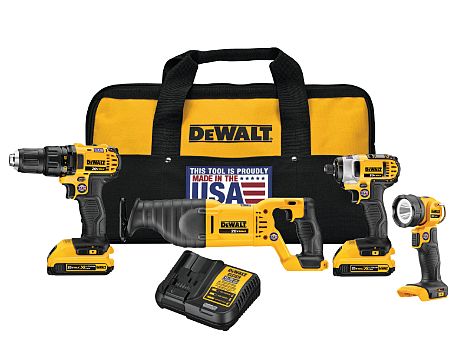 20-Volt Max 4-Tool Combo Kit, 2.0 Ah