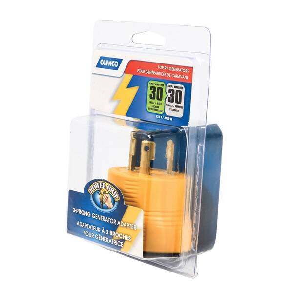 30-Amp Male /30-Amp Female 125-Volt 3-Prong Power Grip Adapter